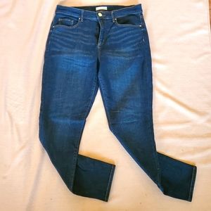 LOFT, Skinny cropped medium wash jeans, size 10